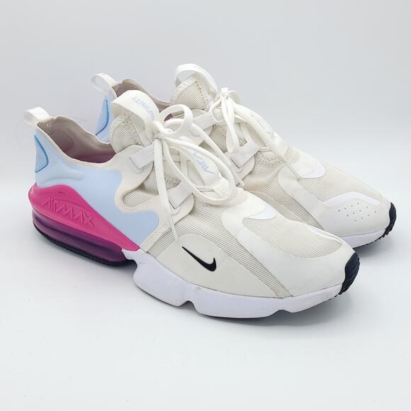 Nike Air Max Infinity White Fire Pink  Running womens size 12 - Picture 2 of 9
